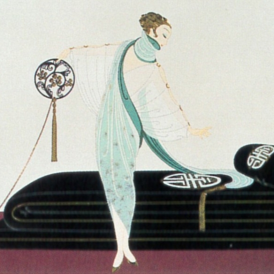 エルテの絵画作品　タイトルは、サロン